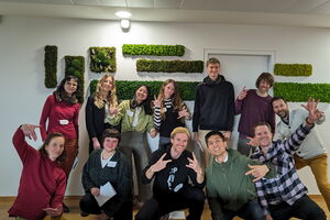 Gruppenfoto beim Eucor Science Slam Workshop