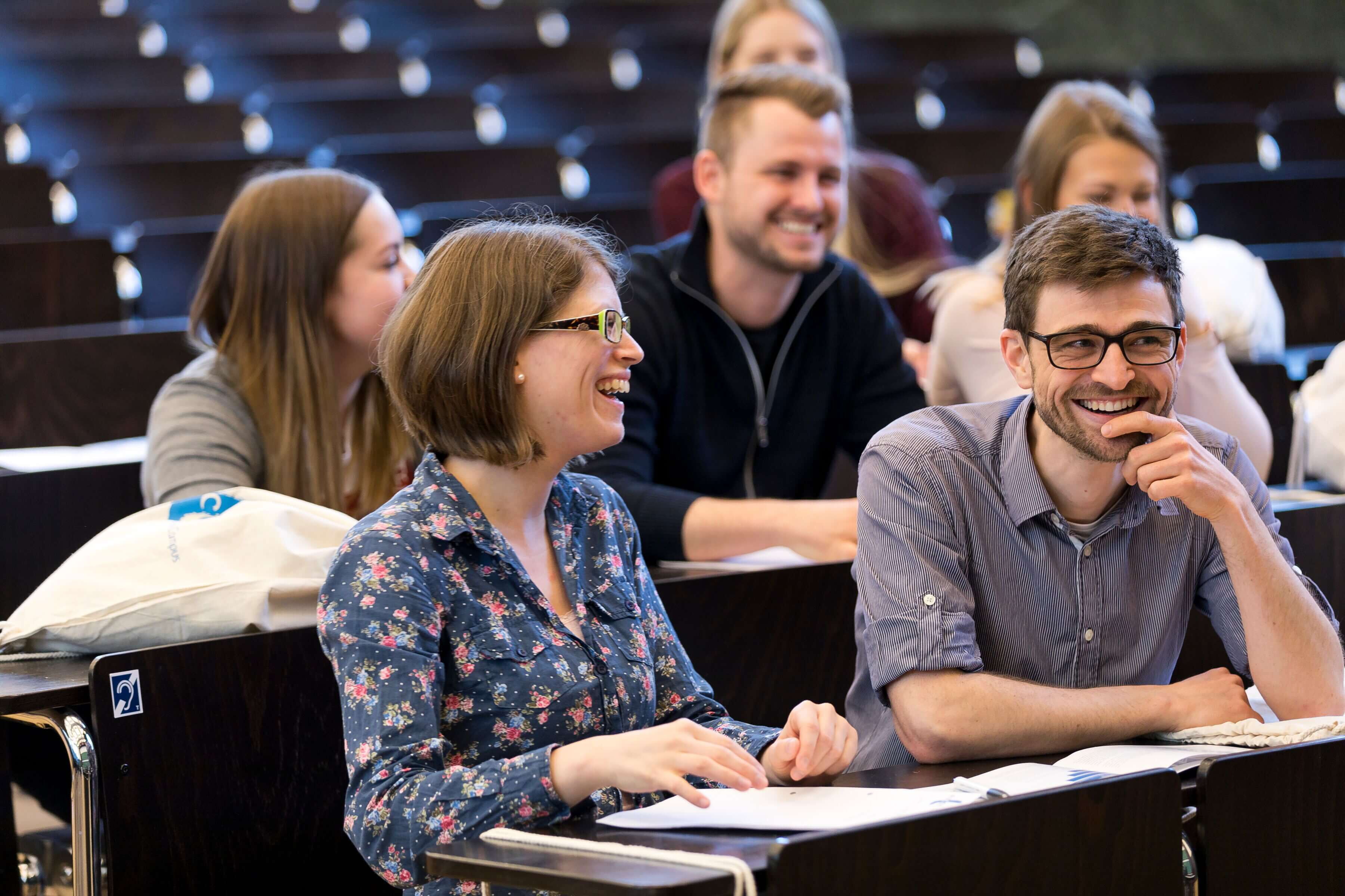 Étudiantes et étudiants dans l'amphithéâtre - Eucor