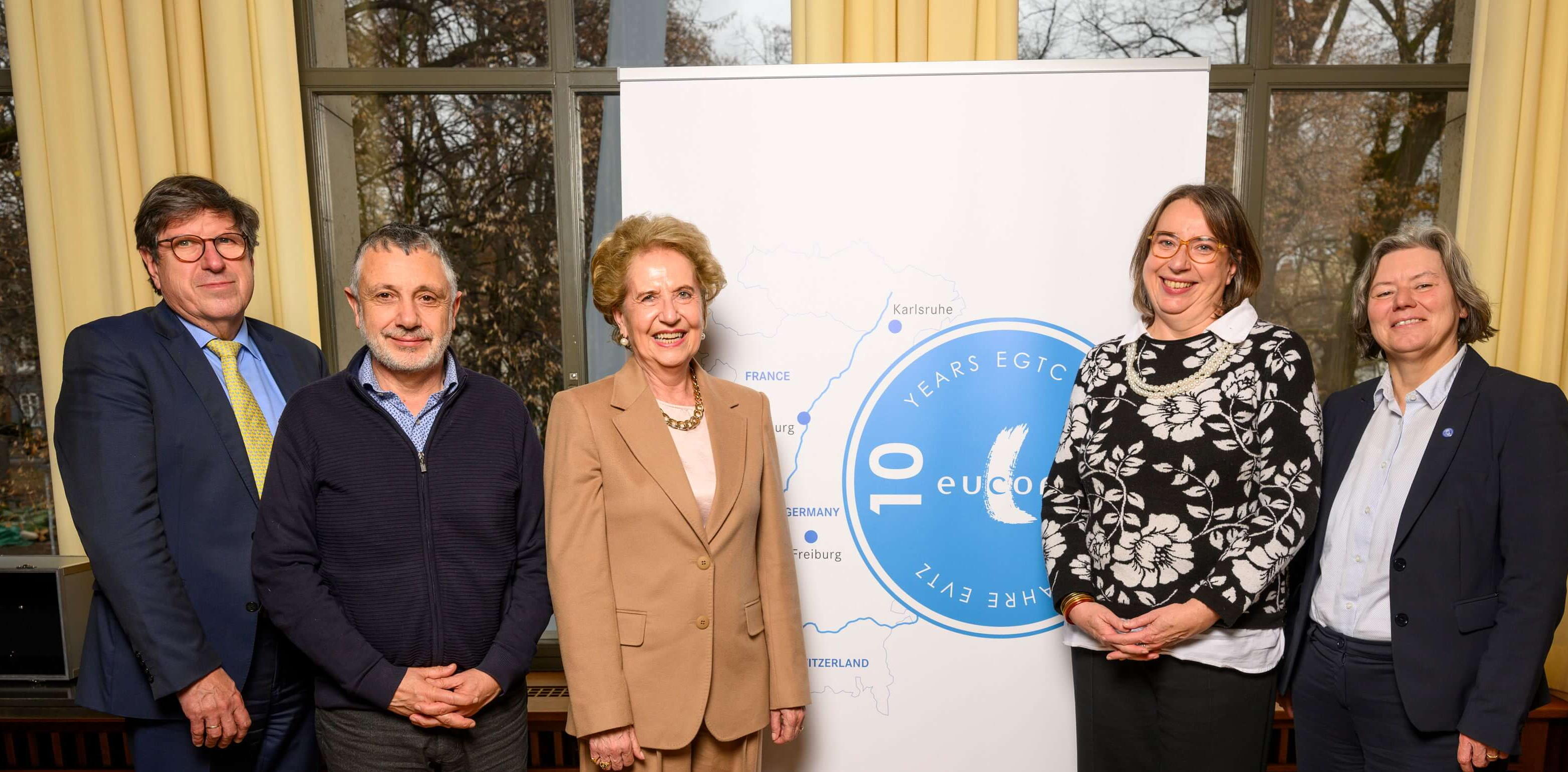 The leaders of the Eucor universities celebrate the 10 years of the EGTC