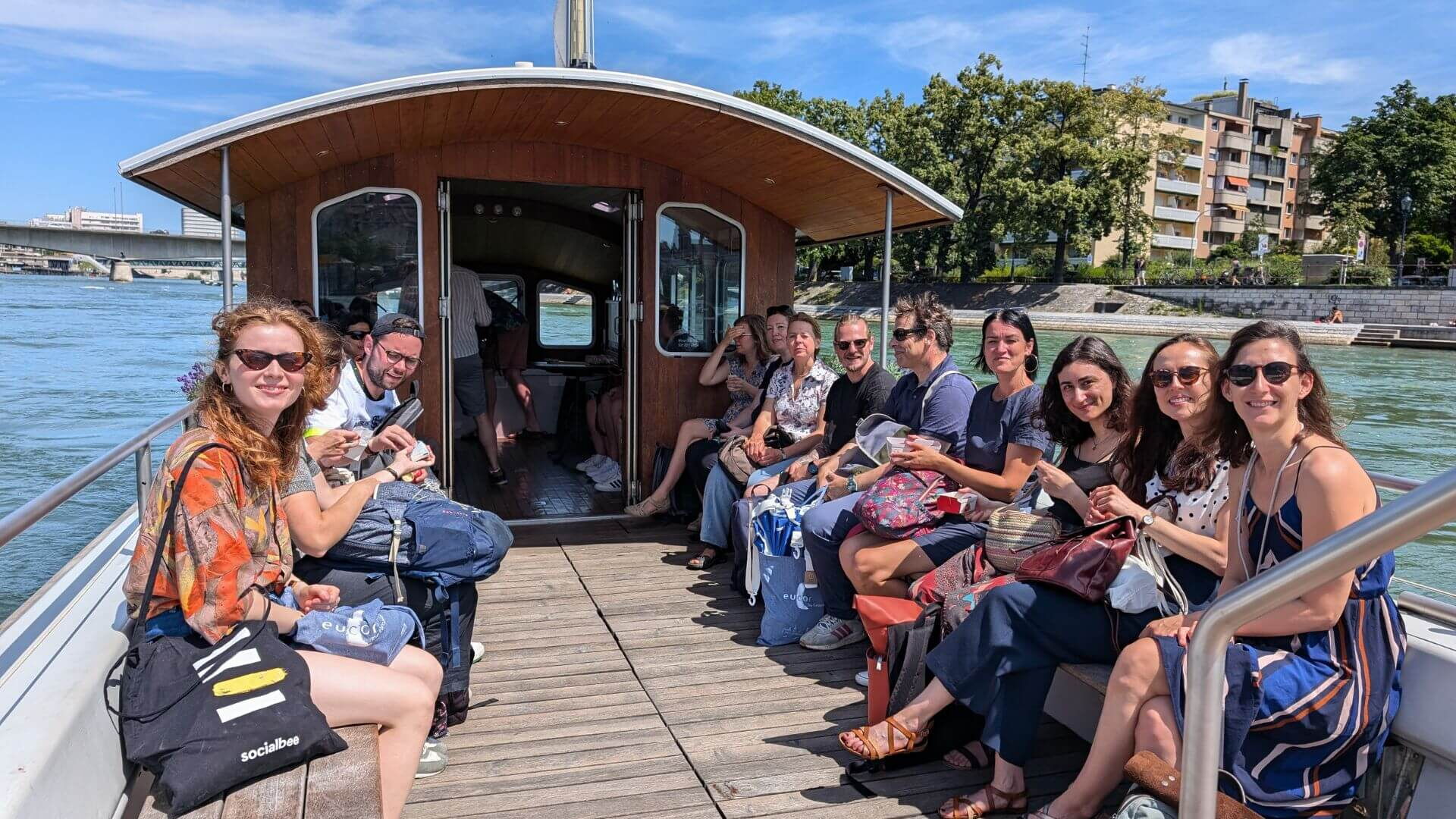 Team building Eucor2024 à Bâle – sur le bateau