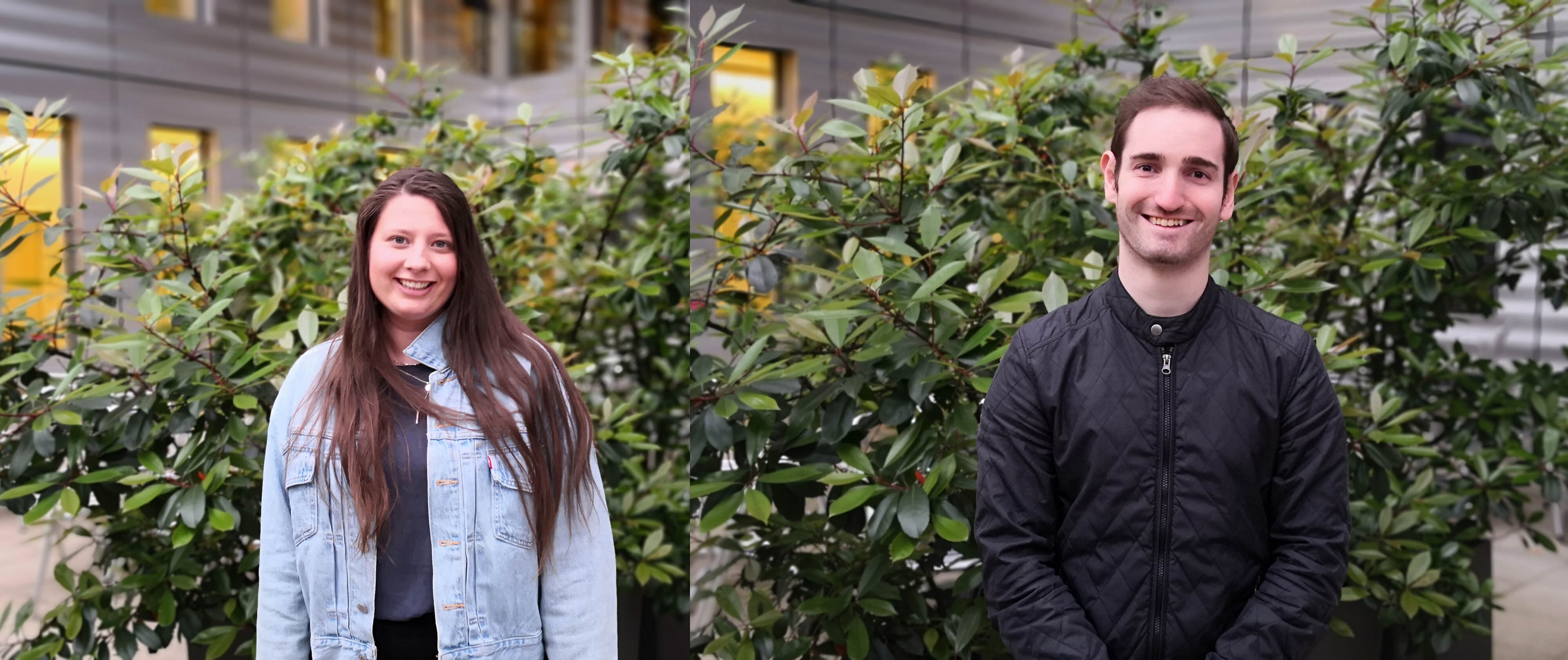 Marie Georgiadis et Timon Bischofberger, des étudiants du programme de master Eucor