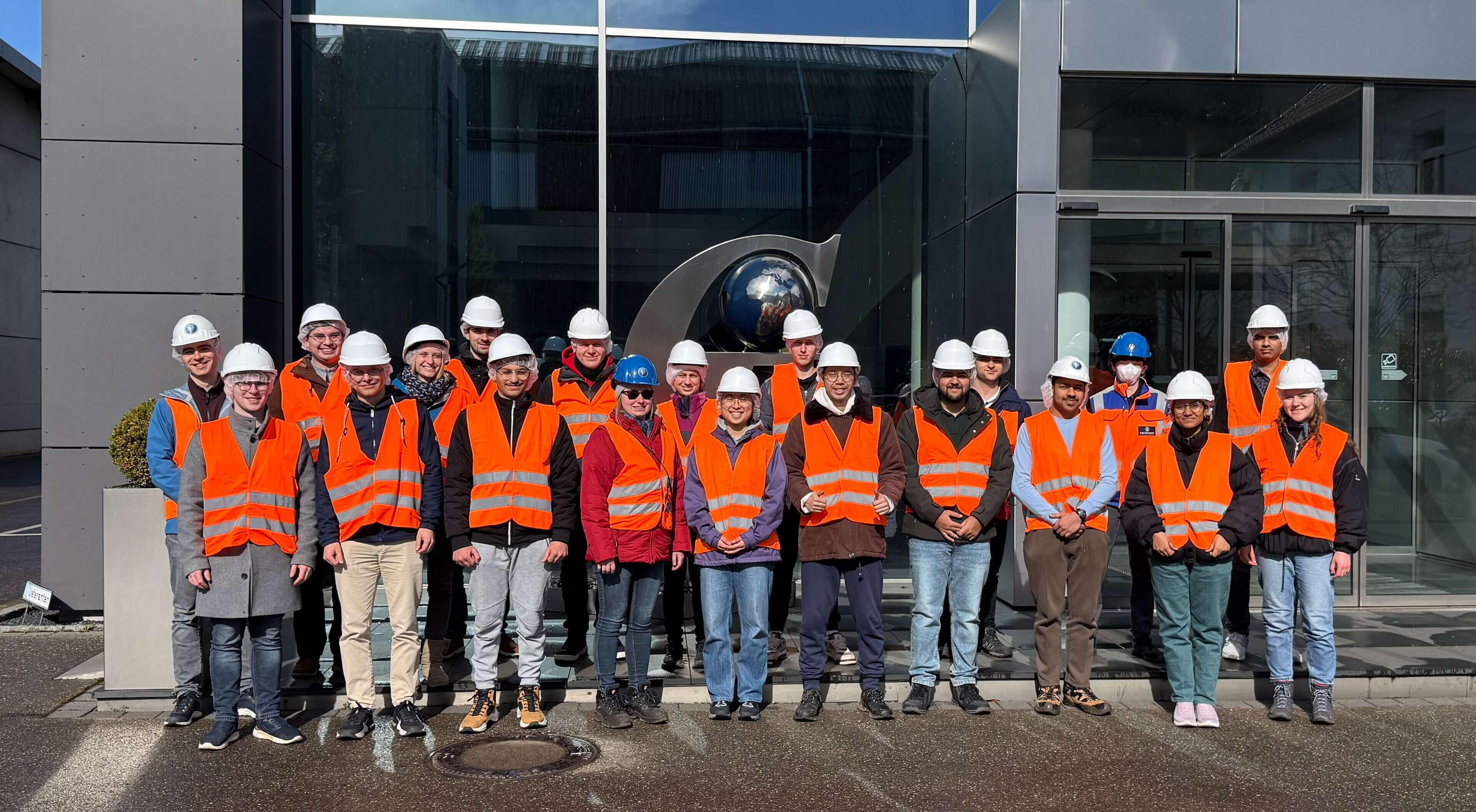 Gruppenbild Exkursion KIT-Frühlingsakademie Nachhaltigkeit. Eucor